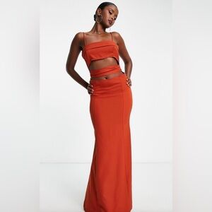 ASOS red maxi dress